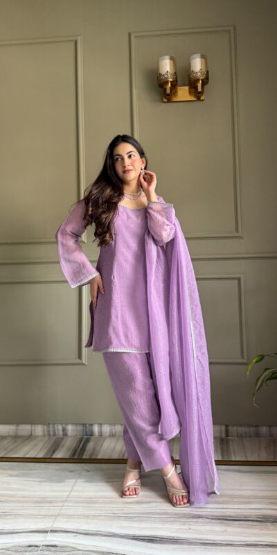KB 297 Lavender Crunchy Silk Salwar Suit with Embroidery Work. Wedding, Party, Festive, Events Best Price ₹2029. Delivery 4-6 Working Days. Shop now. | Jump Suits, Salwar suit, Casual Suits, Creative suits, Designer Suits, Palazzo Suits, Party Wear Suits, Patiala Suits, Straight Suits