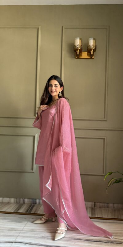 KB 297 Pink Crunchy Silk Salwar Suit with Embroidery Work. Wedding, Party, Festive, Events Best Price ₹2029. Delivery 4-6 Working Days. Shop now. | Jump Suits, Salwar suit, Casual Suits, Creative suits, Designer Suits, Palazzo Suits, Party Wear Suits, Patiala Suits, Straight Suits