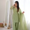 KB 297 Pista Crunchy Silk Salwar Suit with Embroidery Work. Wedding, Party, Festive, Events Best Price ₹2029. Delivery 4-6 Working Days. Shop now. | Jump Suits, Salwar suit, Casual Suits, Creative suits, Designer Suits, Palazzo Suits, Party Wear Suits, Patiala Suits, Straight Suits