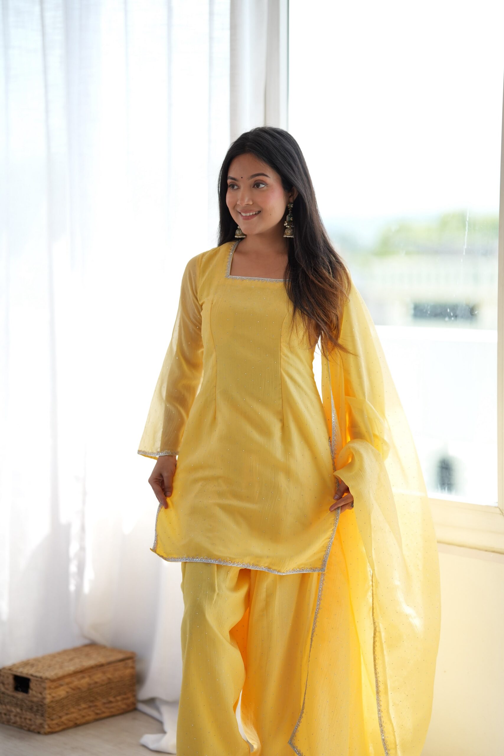 KB 297 Yellow Crunchy Silk Salwar Suit with Embroidery Work. Wedding, Party, Festive, Events Best Price ₹2029. Delivery 4-6 Working Days. Shop now. | Jump Suits, Salwar suit, Casual Suits, Creative suits, Designer Suits, Palazzo Suits, Party Wear Suits, Patiala Suits, Straight Suits