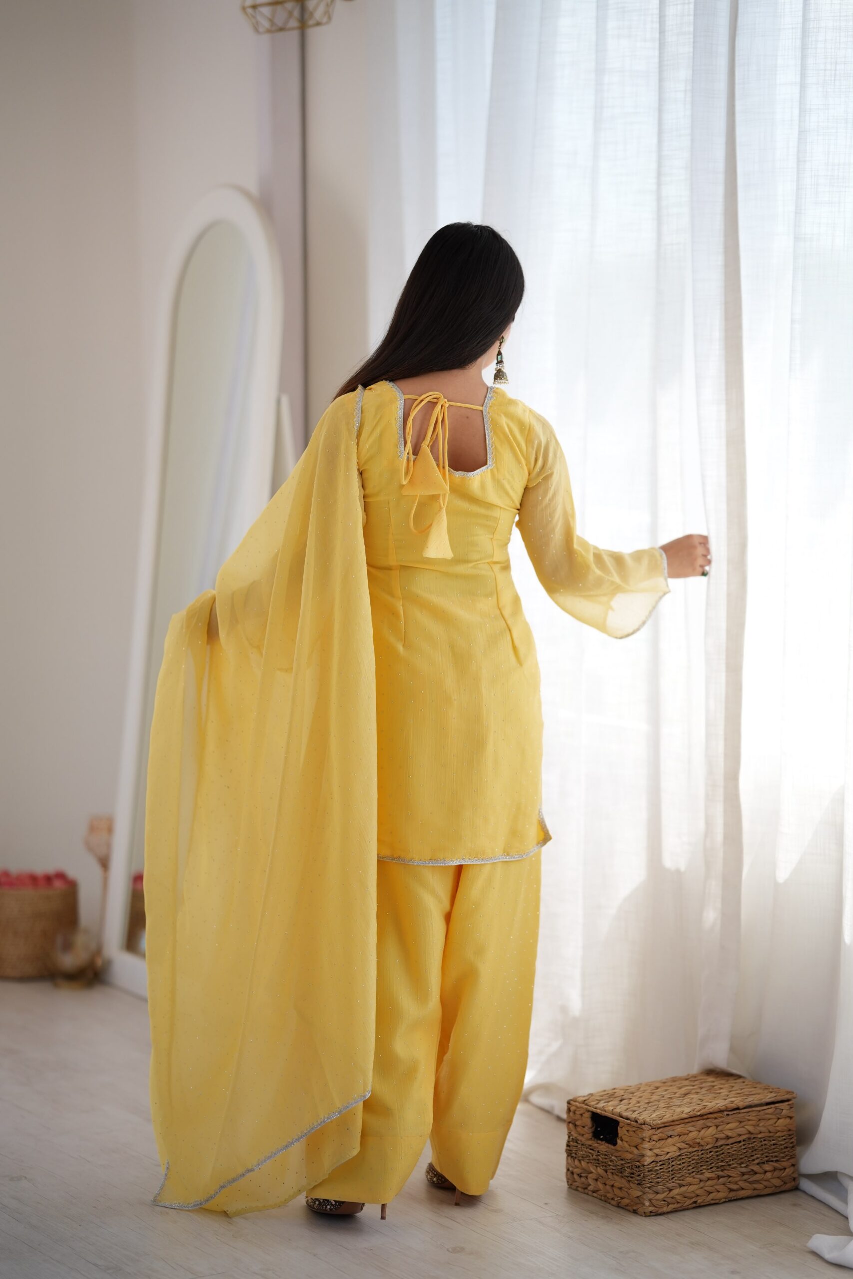 KB 297 Yellow Crunchy Silk Salwar Suit with Embroidery Work. Wedding, Party, Festive, Events Best Price ₹2029. Delivery 4-6 Working Days. Shop now. | Jump Suits, Salwar suit, Casual Suits, Creative suits, Designer Suits, Palazzo Suits, Party Wear Suits, Patiala Suits, Straight Suits