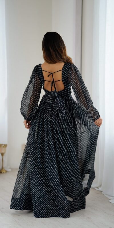 SP 40 Black Georgette Digital Print Work Gown for Wedding, Party, Cultural Events, Traditional Day, Pooja . Grab it for ₹1799. Delivery 4-6 Working Day | Gowns, Bollywood Gowns, Creative Gowns, Designer Gowns, Embroidered Gowns, Party Wear Gowns