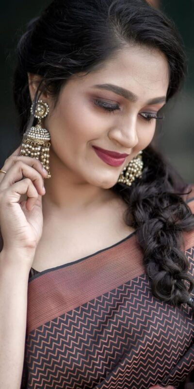 KP 3094 Brown Soft Lichi Jacquard Work Saree for Wedding, Party, Cultural Events, Traditional Day, Pooja . Grab it for ₹1549. Delivery 4-6 Working Day | Sarees, Bollywood Sarees, Creative Sarees, Designer Sarees, Embroidered Sarees, Ethnic Saree, Modern Digital sarees, Party Wear Sarees