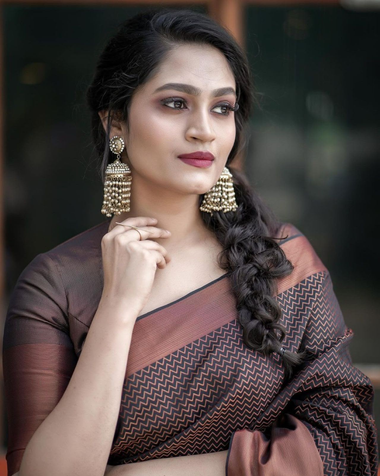 KP 3094 Brown Soft Lichi Jacquard Work Saree for Wedding, Party, Cultural Events, Traditional Day, Pooja . Grab it for ₹1549. Delivery 4-6 Working Day | Sarees, Bollywood Sarees, Creative Sarees, Designer Sarees, Embroidered Sarees, Ethnic Saree, Modern Digital sarees, Party Wear Sarees