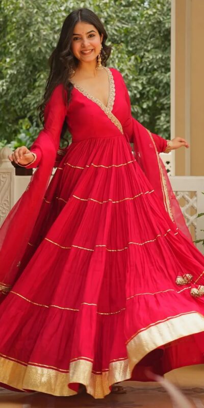 LG 2154 Red Georgette Digital Print Work Gown for Wedding, Party, Cultural Events, Traditional Day, Pooja . Grab it for ₹2399. Delivery 4-6 Working Day | Gowns, Bollywood Gowns, Creative Gowns, Designer Gowns, Embroidered Gowns, Party Wear Gowns