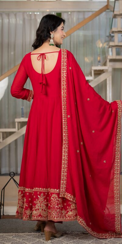 ND 5080 Red Rangoli Silk Perfect for Wedding, Party, Holi, Pooja, Anniversary – Salwar Suit. Get it for ₹2849. Delivery 4-6 Working Days. Shop now. | Jump Suits, Salwar suit, Casual Suits, Creative suits, Designer Suits, Palazzo Suits, Party Wear Suits, Patiala Suits, Straight Suits