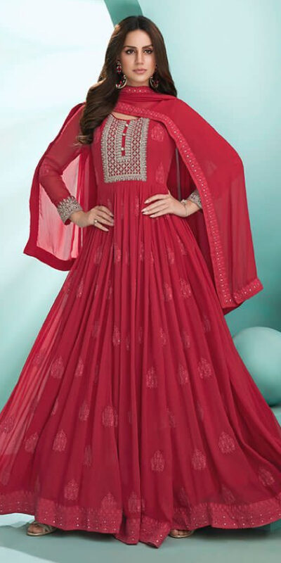 FC 1179 Red Georgette Salwar Suit with Mirror Work & Embroidery Work. Get it for ₹2249. Delivery 4-6 Working Days. Shop now. | Jump Suits, Salwar suit, Casual Suits, Creative suits, Designer Suits, Palazzo Suits, Party Wear Suits, Patiala Suits, Straight Suits