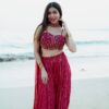 FB L376 Red Georgette Lehenga Choli with Embroidery Work & Lace Work. Special Price ₹2999. Delivery 4-6 Working Days. Shop now. | Lehenga, Bollywood Lehenga, Creative Lehenga, Designer Lehenga, Embroidered Lehenga, Party Wear Lehenga