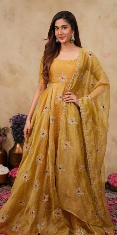 KD 1651 Mastered in Salsa Silk Embroidery Work & Sequins Work Gown . Get it for ₹2449. Delivery 4-6 Working Days. Online Shop now. | Gowns, Bollywood Gowns, Creative Gowns, Designer Gowns, Embroidered Gowns, Party Wear Gowns