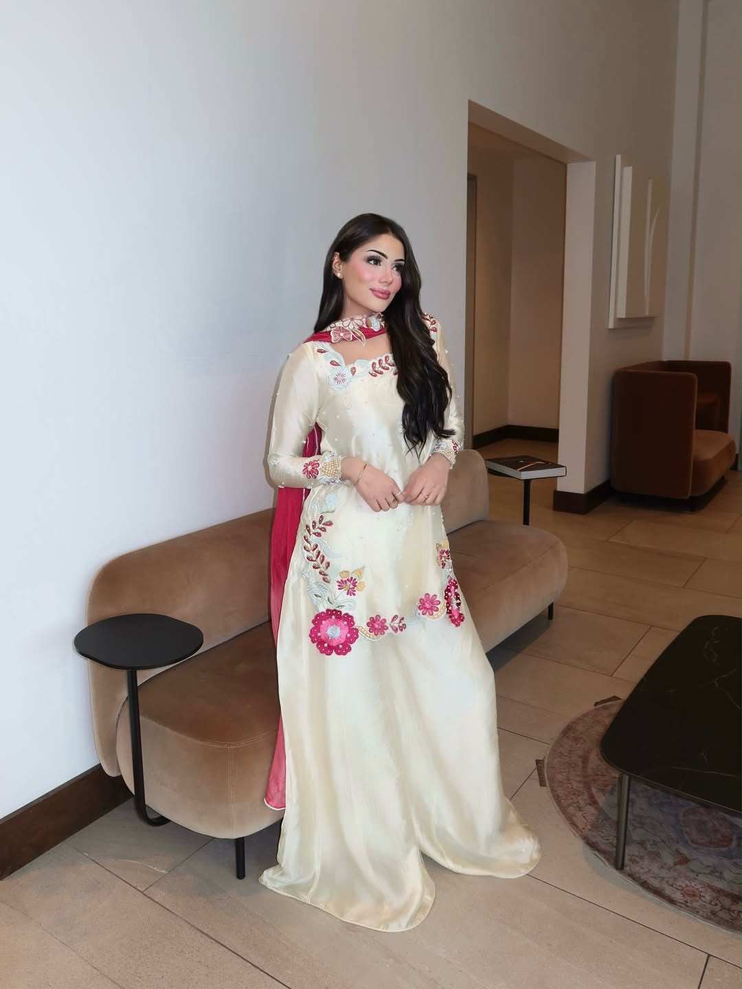 MF 525 Off White Color Roman Silk Salwar Suit with Embroidery Work. Available at ₹2399 only. Delivery 4-6 Working Days. Shop now. | Jump Suits, Salwar suit, Casual Suits, Creative suits, Designer Suits, Palazzo Suits, Party Wear Suits, Patiala Suits, Straight Suits