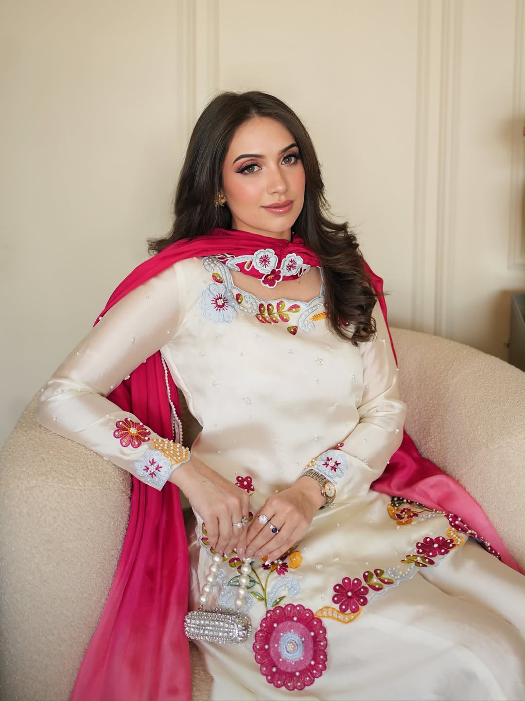 MF 525 Off White Color Roman Silk Salwar Suit with Embroidery Work. Available at ₹2399 only. Delivery 4-6 Working Days. Shop now. | Jump Suits, Salwar suit, Casual Suits, Creative suits, Designer Suits, Palazzo Suits, Party Wear Suits, Patiala Suits, Straight Suits