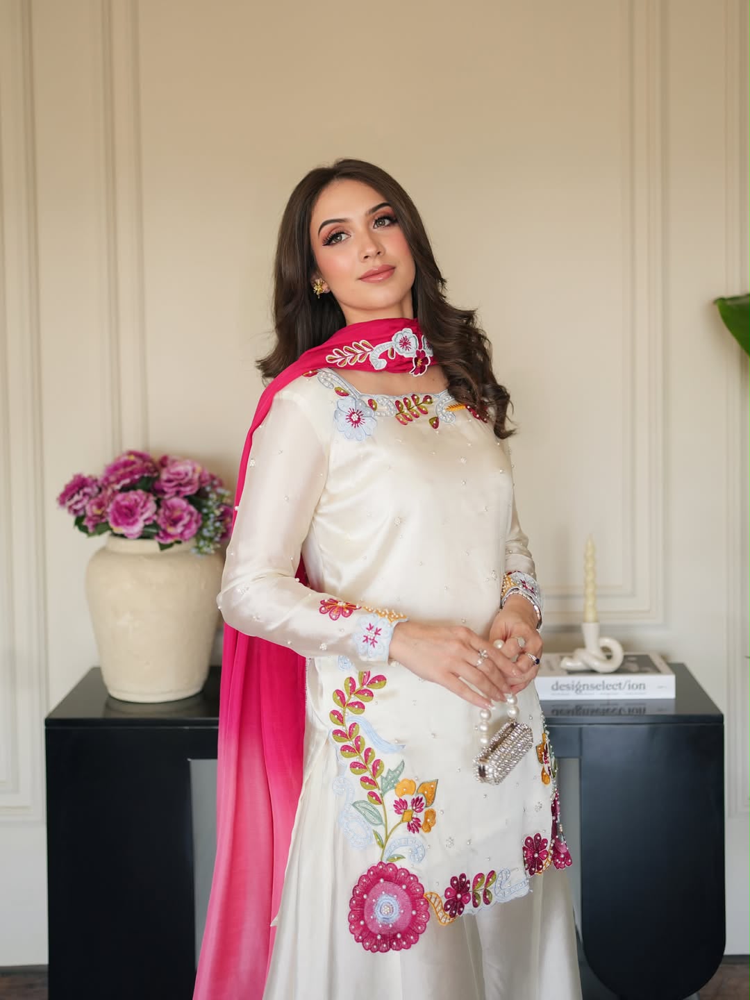 MF 525 Off White Color Roman Silk Salwar Suit with Embroidery Work. Available at ₹2399 only. Delivery 4-6 Working Days. Shop now. | Jump Suits, Salwar suit, Casual Suits, Creative suits, Designer Suits, Palazzo Suits, Party Wear Suits, Patiala Suits, Straight Suits