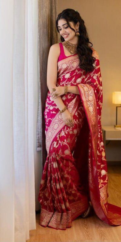 KP 6016 Pink Color Soft Lichi Silk Jacquard On All Over Saree Casual, Party Wear, Wedding, Events Etc. Expected Delivery 4-6 Working Days @1549/- | Sarees, Bollywood Sarees, Creative Sarees, Designer Sarees, Embroidered Sarees, Ethnic Saree, Modern Digital sarees, Party Wear Sarees