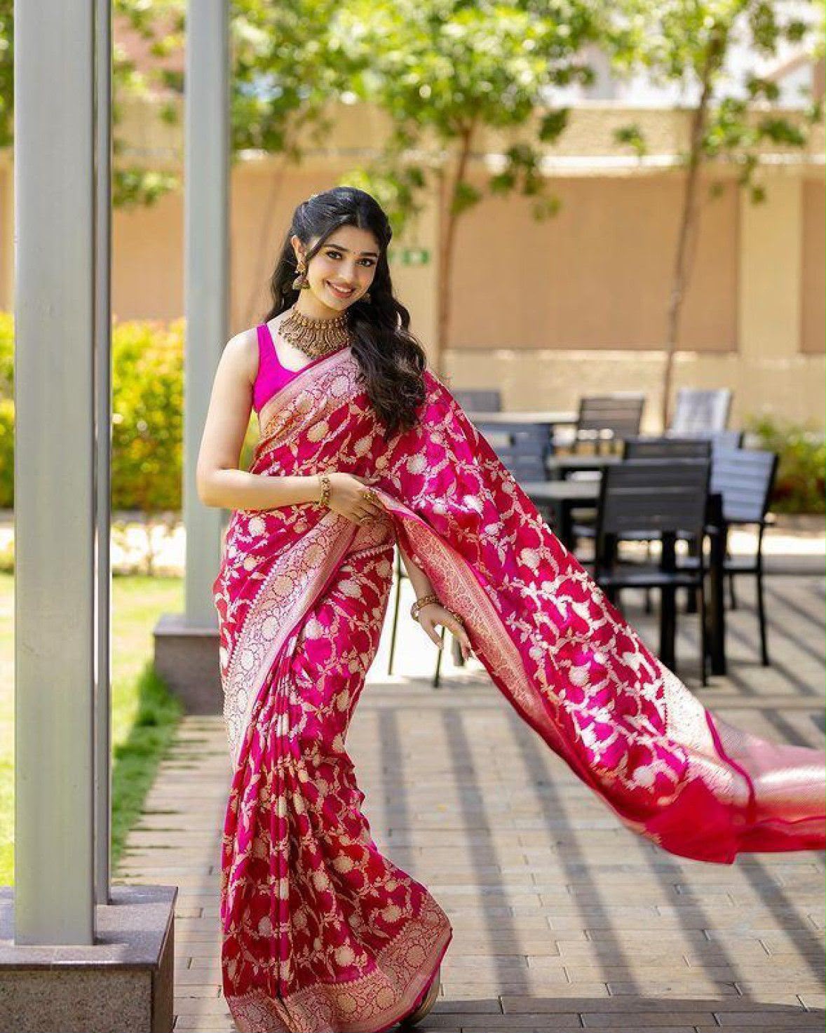 KP 6016 Pink Color Soft Lichi Silk Jacquard On All Over Saree Casual, Party Wear, Wedding, Events Etc. Expected Delivery 4-6 Working Days @1549/- | Sarees, Bollywood Sarees, Creative Sarees, Designer Sarees, Embroidered Sarees, Ethnic Saree, Modern Digital sarees, Party Wear Sarees