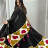 Ram 194 Blackl in Pure Cotton Mirror Work & Gamthi Work Lehenga Choli . Exclusive Offer ₹3149. Delivery 4-6 Working Days. Shop now. | Lehenga, Bollywood Lehenga, Creative Lehenga, Designer Lehenga, Embroidered Lehenga, Party Wear Lehenga