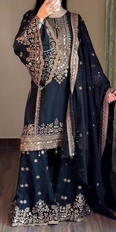 ST 1212 Black  Rangoli Silk Perfect for Wedding, Party, Holi, Pooja, Anniversary – Salwar Suit. Get it for ₹2849. Delivery 4-6 Working Days. Shop now. | Jump Suits, Salwar suit, Casual Suits, Creative suits, Designer Suits, Palazzo Suits, Party Wear Suits, Patiala Suits, Straight Suits