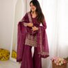 KB 316 Maroon Crunchy Silk Salwar Suit with Embroidery Work. Wedding, Party, Festive, Events Best Price ₹2299. Delivery 4-6 Working Days. Shop now. | Jump Suits, Salwar suit, Casual Suits, Creative suits, Designer Suits, Palazzo Suits, Party Wear Suits, Patiala Suits, Straight Suits