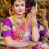 Super Pink Soft Lichi Silk Jacquard Border Saree