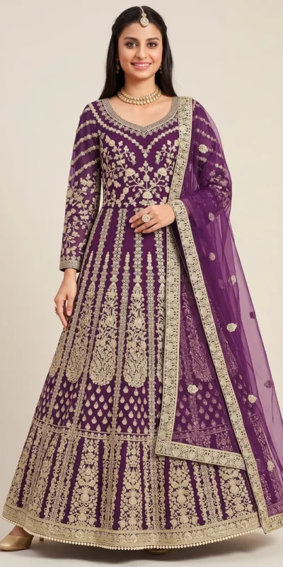 FC 2701 Purple Sequins Work & Embroidery Work Salwar Suiti Peach Butterfly Net. Grab it for ₹3149. Delivery 4-6 Working Days. Shop now. | Jump Suits, Salwar suit, Casual Suits, Creative suits, Designer Suits, Palazzo Suits, Party Wear Suits, Patiala Suits, Straight Suits