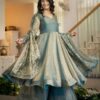 ND 5077 Teal in Color Fendy Silk Designer Work Salwar Suit . Introductory Price ₹2649. Delivery 4-6 Working Days. Shop now. | Jump Suits, Salwar suit, Casual Suits, Creative suits, Designer Suits, Palazzo Suits, Party Wear Suits, Patiala Suits, Straight Suits