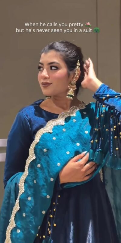 AD 250 Blue in Color Fendy Crush Silk Designer Work Salwar Suit . Introductory Price ₹2449. Delivery 4-6 Working Days. Shop now. | Jump Suits, Salwar suit, Casual Suits, Creative suits, Designer Suits, Palazzo Suits, Party Wear Suits, Patiala Suits, Straight Suits