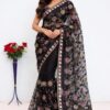 BT GULABO Black Color Butterfly Net 5mm Sequence Embroiderer Work Saree Casual, Wedding, Festive, Events . Expected Delivery  4-6 Working Days @2299/- only                                                                                | Sarees, Bollywood Sarees, Creative Sarees, Designer Sarees, Embroidered Sarees, Ethnic Saree, Modern Digital sarees, Party Wear Sarees
