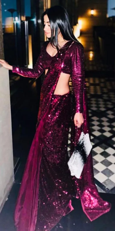 ravishing-dark-purple-color-heavy-sequence-work-party-wear-saree