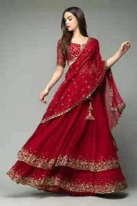 resplendent-red-color-trendy-sequence-work-ruffle-lehenga-choli