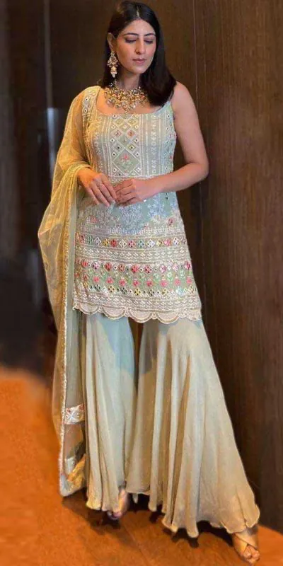 trendy-yankita-kapoor-light-green-color-party-wear-sharara-set