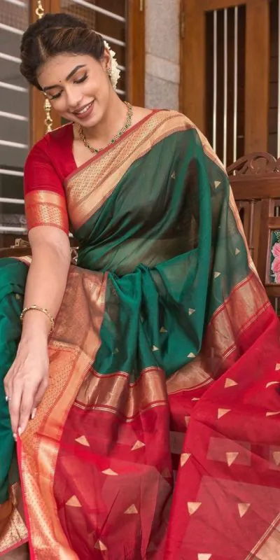 DDF Triveni Green Color Banarasi Soft Silk Ordinary Design Saree Casual, Party Wear, Wedding, Events, Etc. Expected Delivery 4-6 Working Days 1499/- | Sarees, Bollywood Sarees, Creative Sarees, Designer Sarees, Embroidered Sarees, Ethnic Saree, Modern Digital sarees, Party Wear Sarees