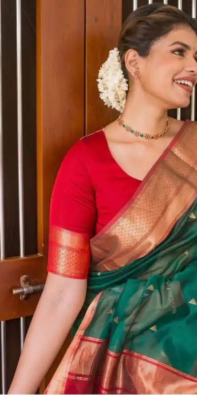 DDF Triveni Green Color Banarasi Soft Silk Ordinary Design Saree Casual, Party Wear, Wedding, Events, Etc. Expected Delivery 4-6 Working Days 1499/- | Sarees, Bollywood Sarees, Creative Sarees, Designer Sarees, Embroidered Sarees, Ethnic Saree, Modern Digital sarees, Party Wear Sarees