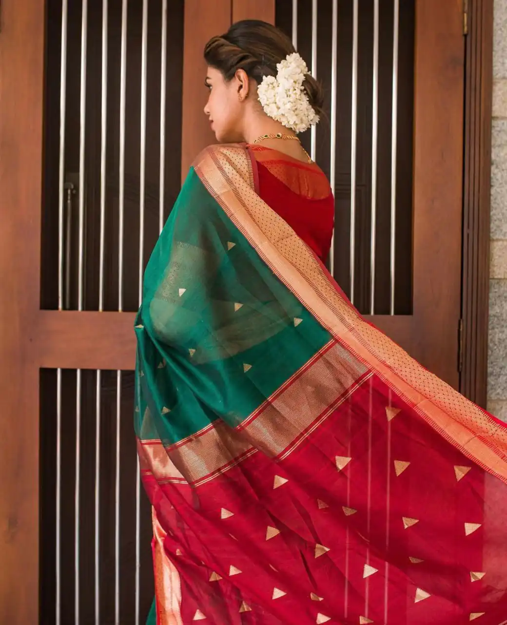DDF Triveni Green  Color Banarasi Soft Silk Ordinary Design Saree Casual, Party Wear, Wedding, Events, Etc. Expected Delivery 4-6 Working Days 1499/- | Sarees, Bollywood Sarees, Creative Sarees, Designer Sarees, Embroidered Sarees, Ethnic Saree, Modern Digital sarees, Party Wear Sarees