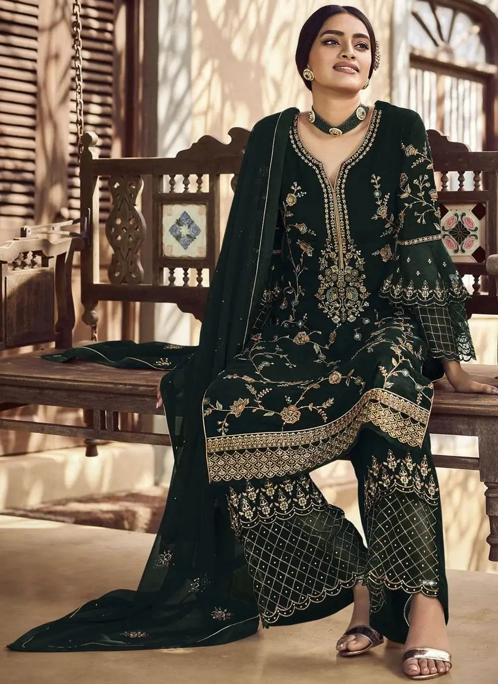 Fc 22987 Black Color Georgette Embroidery Stone Work Sharara Suit Wedding, Party, Festive Expected Delivery 4-6 Working Days  @2149/- | Jump Suits, Salwar suit, Casual Suits, Creative suits, Designer Suits, Palazzo Suits, Party Wear Suits, Patiala Suits, Straight Suits