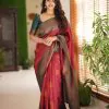 Red Soft Silk Pallu Saree