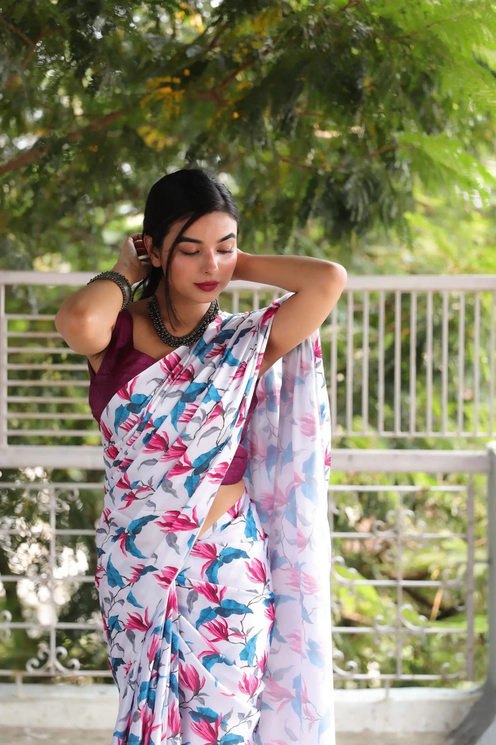 Veechis 105 White Heavy Devsena Soft Silk Saree Digital Print Saree Casual, Party , Festive, Events Etc. Expected Delivery 4-6 Working Days @1499/- | Sarees, Bollywood Sarees, Creative Sarees, Designer Sarees, Embroidered Sarees, Modern Digital sarees, Party Wear Sarees