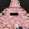 Peach Soft Silk Saree Digital Print Saree