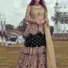Black Heavy Net Coding sequence Embroidery Lehenga Choli