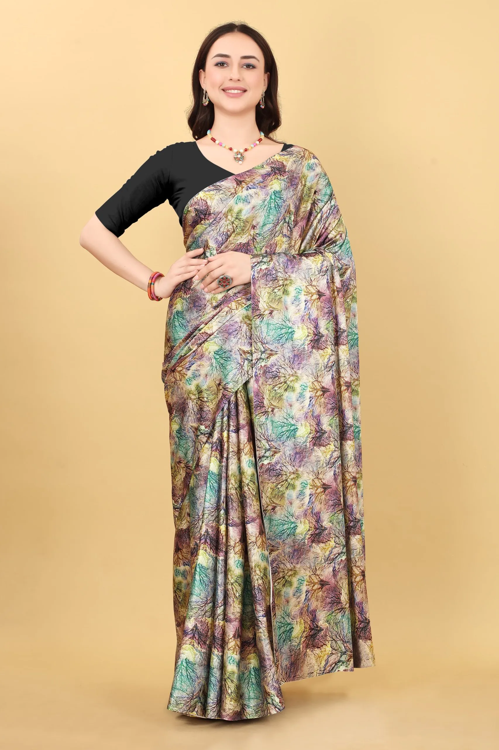 Veechis 106 Grey Color Heavy Devsena Soft Silk Beautiful Digital Printed Saree Casual, Party Festive, Events Etc. Expected Delivery 4-6 Working Days @1499/ | Sarees, Bollywood Sarees, Creative Sarees, Designer Sarees, Embroidered Sarees, Modern Digital sarees, Party Wear Sarees