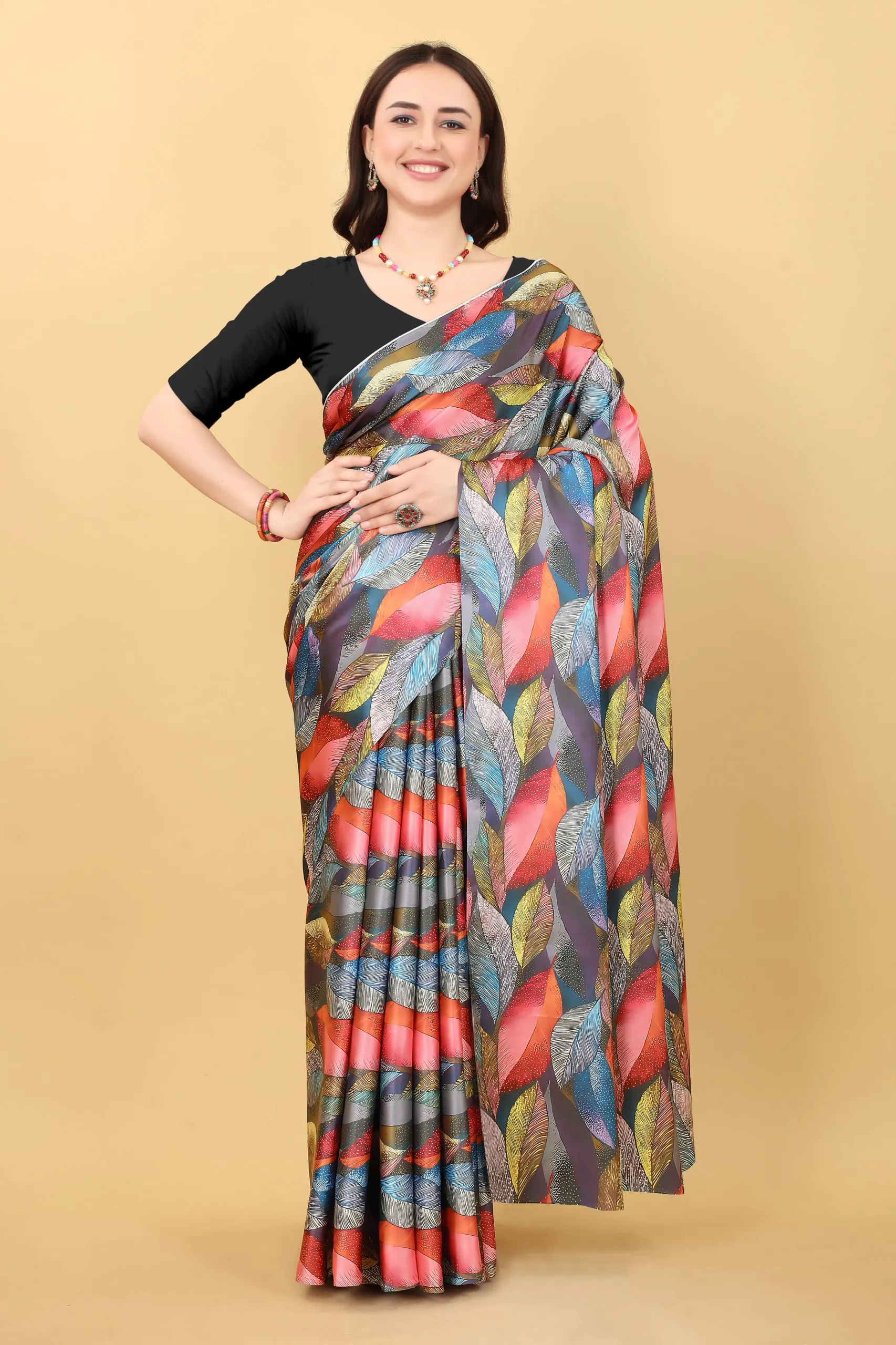 Veechis 106 Multi Color Heavy Devsena Soft Silk Beautiful Digital Printed Saree Casual, Party Festive, Events Etc. Expected Delivery 4-6 Working Days @1499/ | Sarees, Bollywood Sarees, Creative Sarees, Designer Sarees, Embroidered Sarees, Modern Digital sarees, Party Wear Sarees