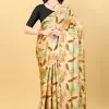 Mustard Soft Silk Digital Printed Saree