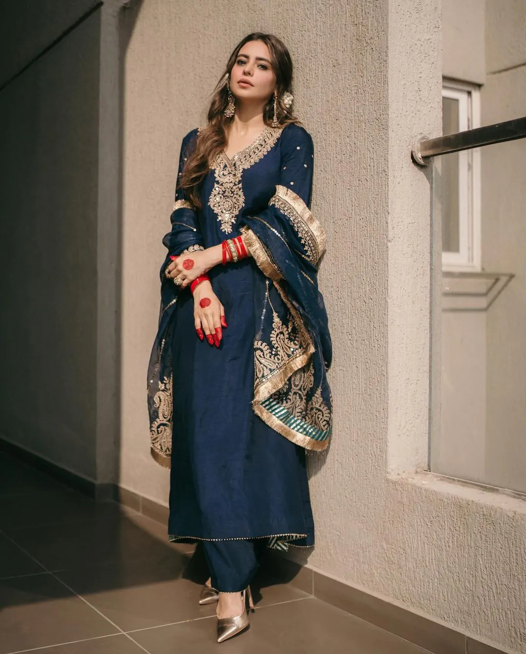 SRK 5153 Navy Blue Color Pure Chinnon Silk Embroidery Sequence Salwar Suit Wedding, Party, Festive, Events Expected Delivery 4-6 Working Days @ 1899/- | Jump Suits, Salwar suit, Casual Suits, Creative suits, Designer Suits, Palazzo Suits, Party Wear Suits, Patiala Suits, Straight Suits