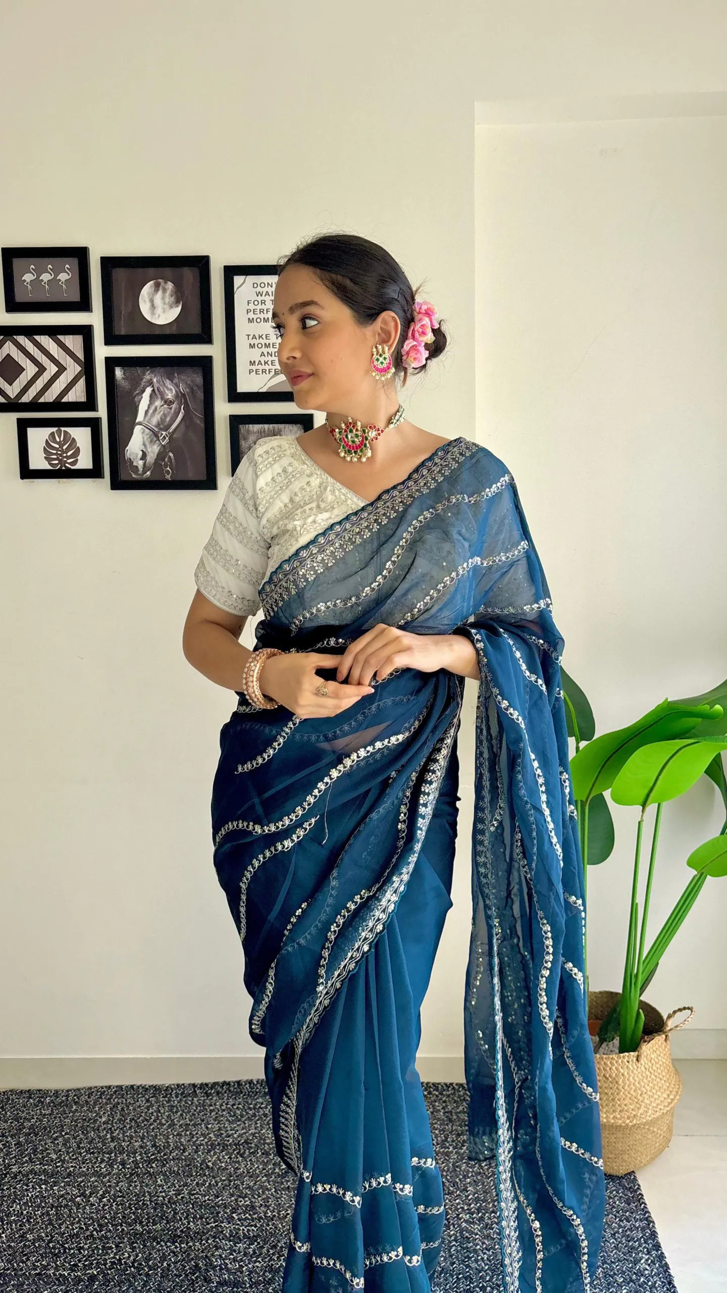 AC BROWNIE Blue Color Soft Organza Zari With Sequence Saree Blouse :Heavy Velvet   Casual, Wedding, Festive, Events Expected Delivery 4-6 Working Days @1999 | Sarees, Bollywood Sarees, Creative Sarees, Designer Sarees, Embroidered Sarees, Ethnic Saree, Modern Digital sarees, Party Wear Sarees