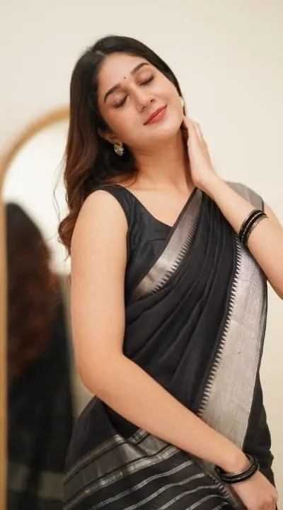 DDF Silver Black 3 Color Banarasi Soft Silk Ordinary Design Saree Casual, Party Wear, Events, Festivals Wear Etc. Expected Delivery 4-6 Working Days 1399/- | Sarees, Bollywood Sarees, Creative Sarees, Designer Sarees, Embroidered Sarees, Ethnic Saree, Modern Digital sarees, Party Wear Sarees