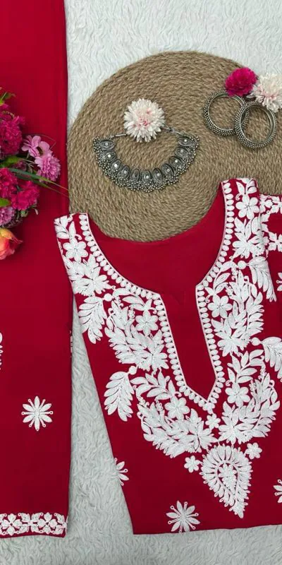 KD 1382 Red Heavy Rayon Chain-Stitch Sequence Salwar Suit Casual, Party, Wedding, Festive, Events Etc. Expected Delivery 4-6 Working Days @1699/- | Salwar suit, Casual Suits, Creative suits, Designer Suits, Palazzo Suits, Party Wear Suits, Patiala Suits, Straight Suits