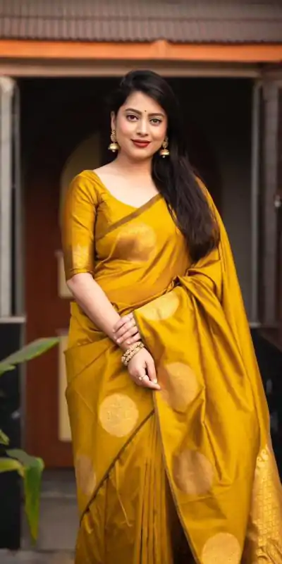 KP 5062 Mastered Gold Color Soft Lichi Silk Cloth Rich Pallu Work Saree Casual, Party Wear, Wedding, Events Etc.   Expected Delivery 4-6 Working Days @ 1299/- | Sarees, Bollywood Sarees, Creative Sarees, Designer Sarees, Embroidered Sarees, Ethnic Saree, Modern Digital sarees, Party Wear Sarees