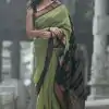 Pista Green Soft Silk Saree with Pallu