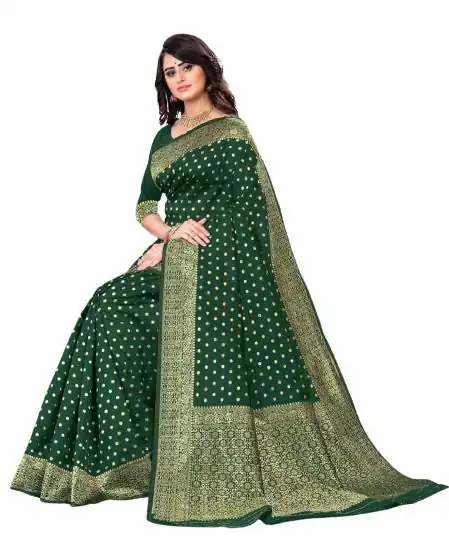 KP 4012 Stone Green Color Soft Lichi Silk Cloth Rich Pallu Work Saree Casual, Party Wear, Wedding, Events Etc. Expected Delivery 4-6 Working Days @ 1349/- | Sarees, Bollywood Sarees, Creative Sarees, Designer Sarees, Embroidered Sarees, Ethnic Saree, Modern Digital sarees, Party Wear Sarees