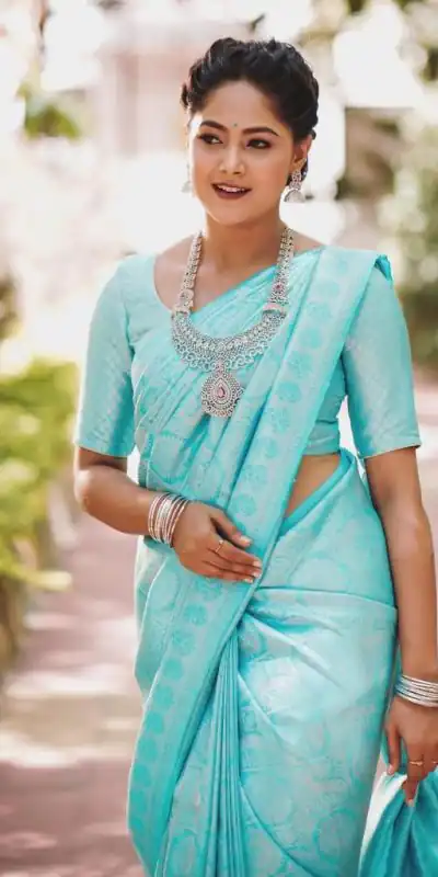 KP 3012 Sky Blue Color Soft Lichi Silk Jacquard On All Over Saree Casual, Party Wear, Wedding, Events Etc. Expected Delivery 4-6 Working Days @1399/- | Sarees, Bollywood Sarees, Creative Sarees, Designer Sarees, Embroidered Sarees, Ethnic Saree, Modern Digital sarees, Party Wear Sarees
