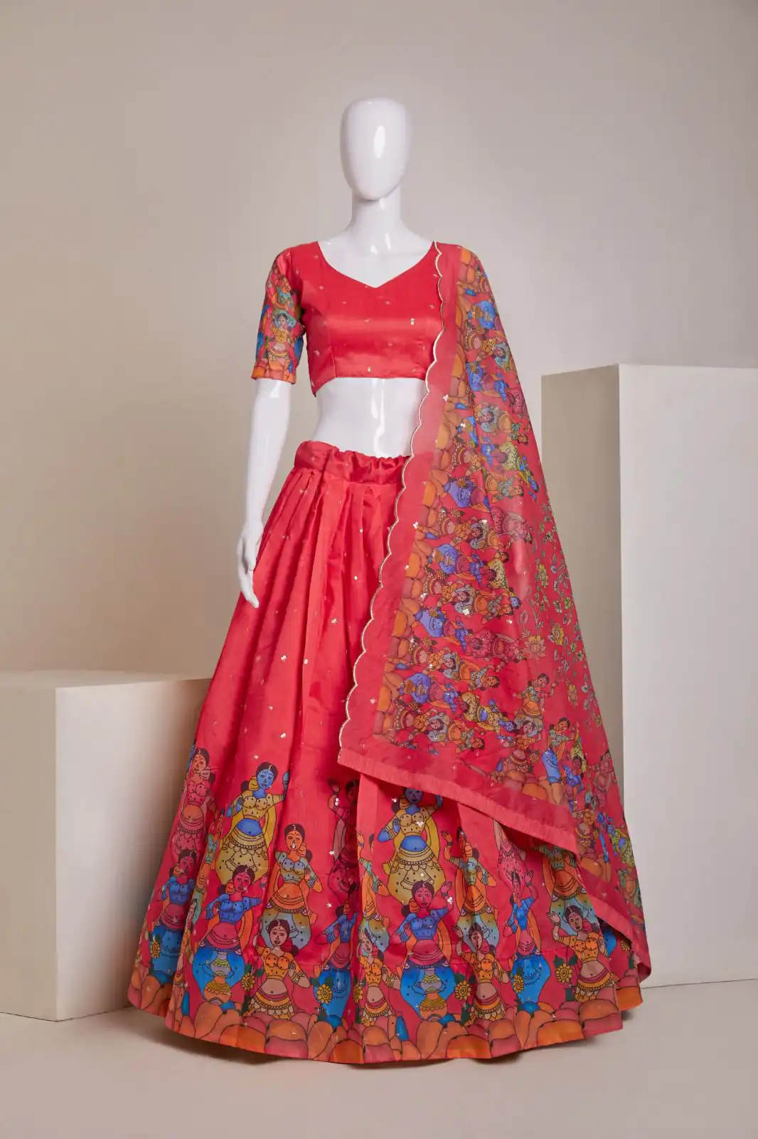 RC 252 Red Color Silk Embroidery Sequins Amazing Print Lehenga Choli Casual, Party Wedding, Festive, Events Etc. Delivery 4-6 Working Days 1999/- | Lehenga, Bollywood Lehenga, Creative Lehenga, Designer Lehenga, Embroidered Lehenga, Party Wear Lehenga