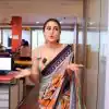 Malty Satin Silk Blouse Digital Printed Saree